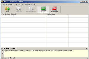 Hide Folders 2009图1