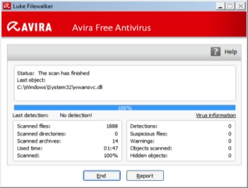 Avira Free Antivirus 英文版图1