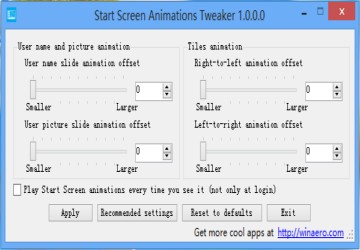 Start Screen Animations Tweaker图1