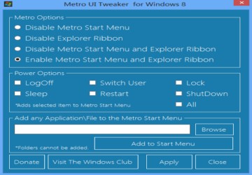 Metro UI Tweaker Tool 1.0图1