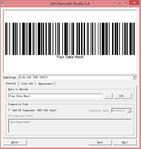 Zint Barcode Generator图1
