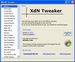 XdN Tweaker 0.9图1