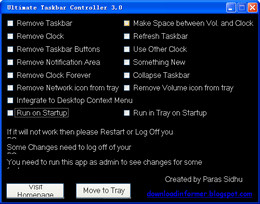 Ultimate Taskbar Controller 3.0图1