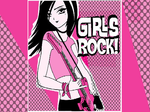 Win7官方主题-Girls Rock图1