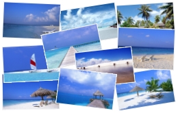 壁纸精选：马尔代夫海滩风情图1