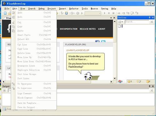 FlashDevelop 4.6.1图1