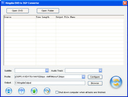 Kingdia DVD to 3GP Converter 3.7图1