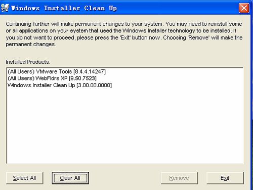 windows installer cleanup utility