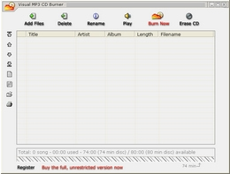 Visual MP3 CD Burner 1.3图1