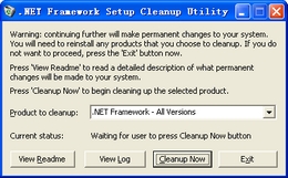 .NET Framework Cleanup Tool图1