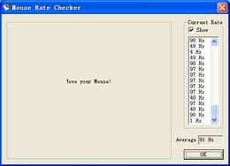 Mouse Rate Checker 鼠标速率测试器图1