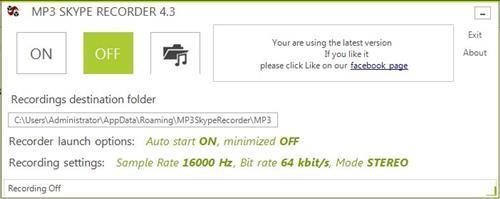 MP3 Skype Recorder 4.3.0.0图1