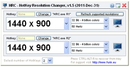 HotKey Resolution Changer 2.1图1