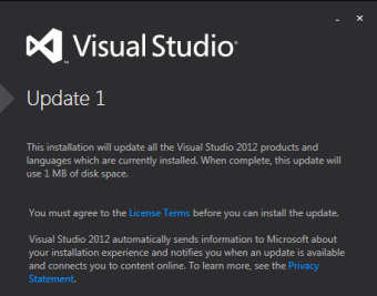 Visual Studio 2012 Update 1图1