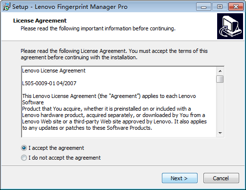 联想指纹扫描器(Fingerprint Manager Pro)图1